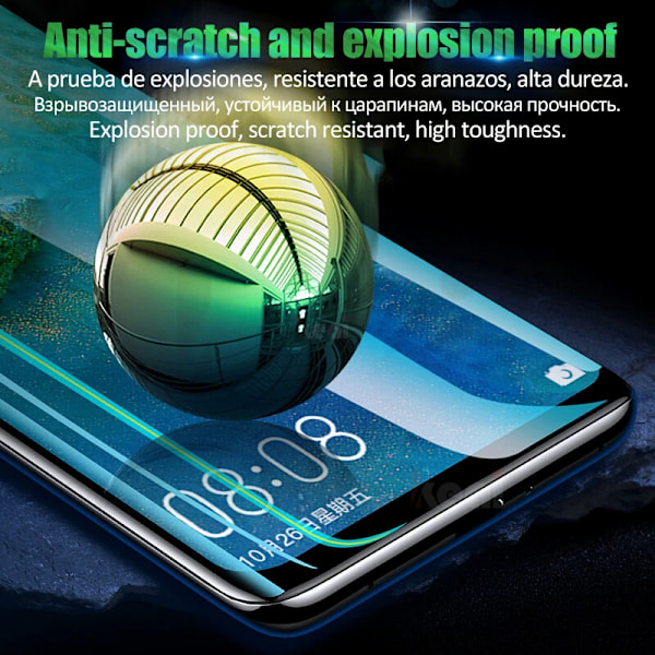 Fullständigt täckande hydrogelfilm för Huawei P20 P30 P40 P50 Lite Pro skärmskydd för Mate 40 30 20 10 Pro Lite mjuk film, ej glas For Huawei P40 Lite 2 Pieces