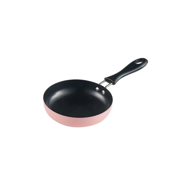 Mini Pan Omelett Maker Hem Kök Stekt Ägg Pan Matlagning Non-Stick Pan Med Halkfritt Handtag Utomhus Bärbar Köksredskap pink 10cm