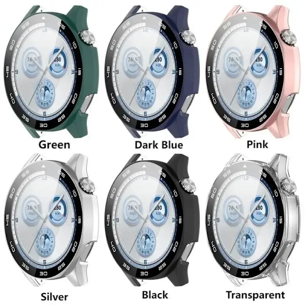PC + Härdat Glas Skal För Huawei Watch GT5 46mm 41mm Fulltäckande Skärmskydd Stötfångare för Huawei Watch GT 5 Skalskydd Transparent Huawei GT5 46mm