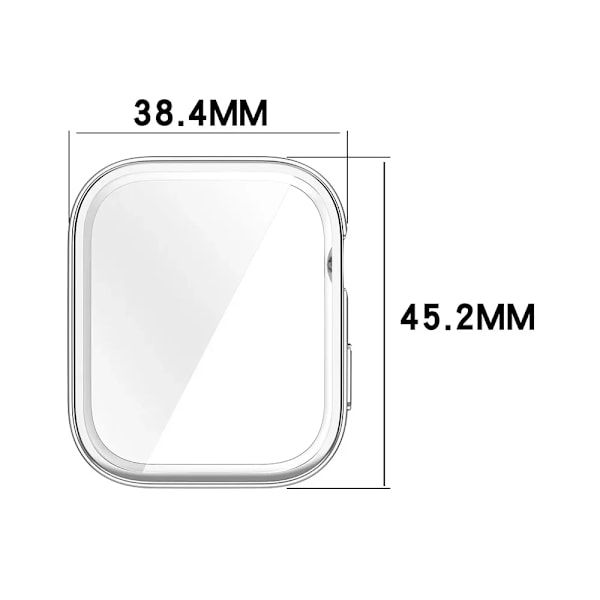 Fullständigt skydd för Huawei Watch Fit 3 SmartWatch TPU Skärmskydd Fodral Skyddsram Stötfångarskal för Huawei Fit3 Tillbehör transparent Huawei Watch Fit 3
