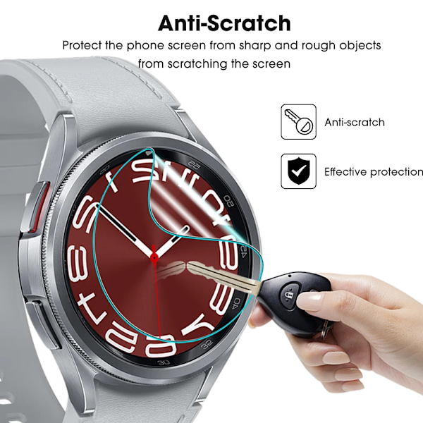 1-10 st Hydrogel-filmer för Samsung Galaxy Watch 6 40/43/44/47mm Smartwatch Tillbehör HD Klar Mjuk TPU Skärmskydd Watch 6 40mm 2PCS