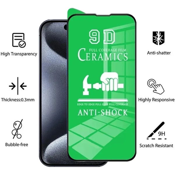 5 st HD Mjuk Keramisk Film för IPhone 14 11 12 13 15 Pro Max Mini 8 7 Plus Skärmskydd för IPhone XS MAX X XR 16 Inte Glas For iPhone 7 8 Plus HD Ceramic Film