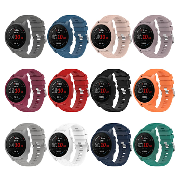 Mjukt silikonskyddsfodral för Garmin Forerunner 255 265 skyddsskal ram stötfångarskydd Red Forerunner 255 265