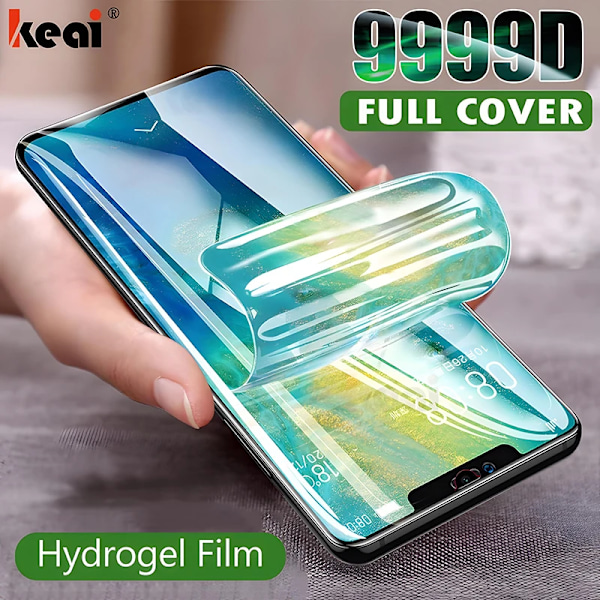 Fullständigt täckande hydrogelfilm för Huawei P20 P30 P40 P50 Lite Pro skärmskydd för Mate 40 30 20 10 Pro Lite mjuk film, ej glas For Huawei P20 2 Pieces