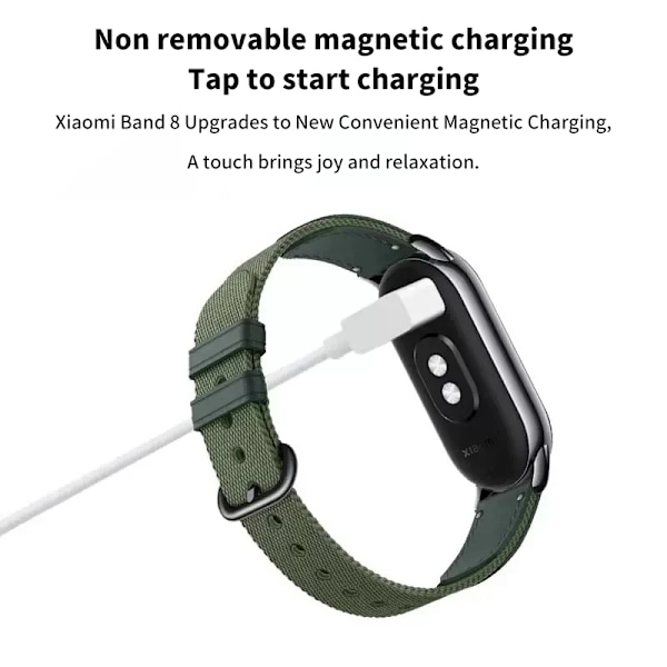För Xiaomi Band 8 /8 Pro /8 Active Laddningskabel Datakabel Smartband USB-kabel Magnetisk Laddare Smartklocka Laddare Strömadapter A4