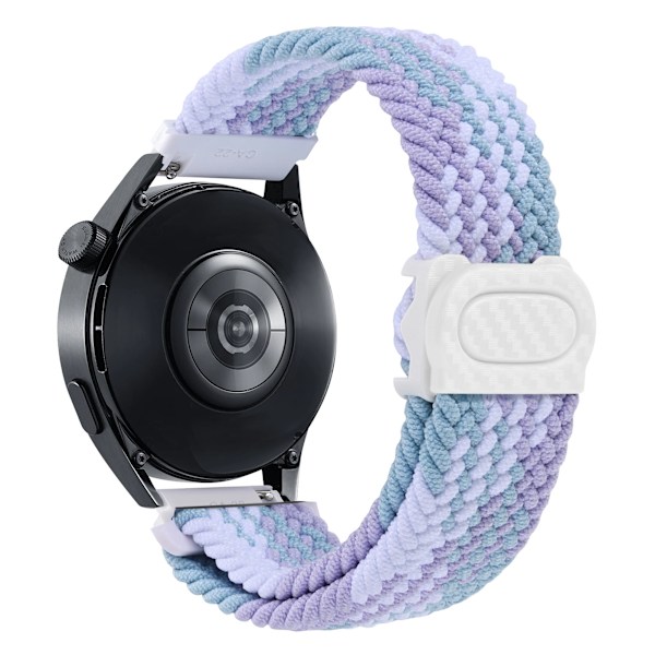20mm 22mm Klockarmband för Samsung Galaxy Watch 7/6/4/5/Pro/6 Classic/S3/active 2 Band Flätat Armband Huawei GT 23 GT4 GT5 46mm Violet For Huawei GT4 46mm
