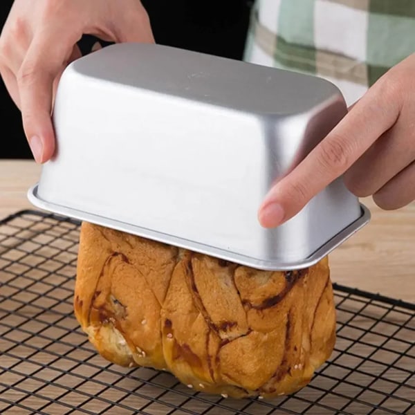 Rektangulär form Kolstål Non-stick Kakform Mini Form Kaka Bakplåt Brödform Kök Bakverktyg Bakform A02
