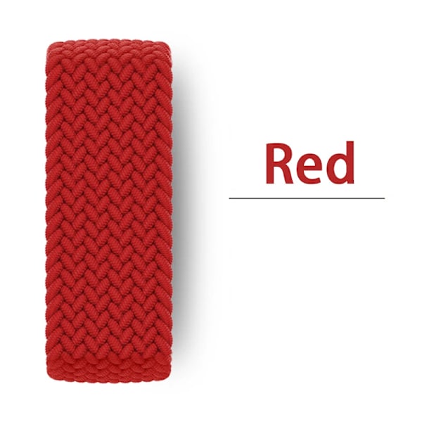 Armband för Apple Watch 44mm Band 45mm 42mm 40mm 38mm 41mm Ultra 49mm Flätad Solo Loop Armband correa iwatch Series 9 SE 8 7 6 5 5red M