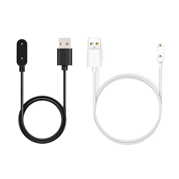 1 Meter Laddare för Huawei Band 7/Honor Band 6/6 Pro/Huawei Watch Fit/Fit Mini Smartklocka Portabel 2-pin USB Laddningskabel Black