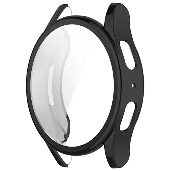 Silikon TPU Fodral Glas För Samsung Galaxy Watch 7 40mm 44mm Fulltäckande Skärmskydd Stötfångare för Watch7 44mm 40mm Skal black Galaxy Watch 5 40MM