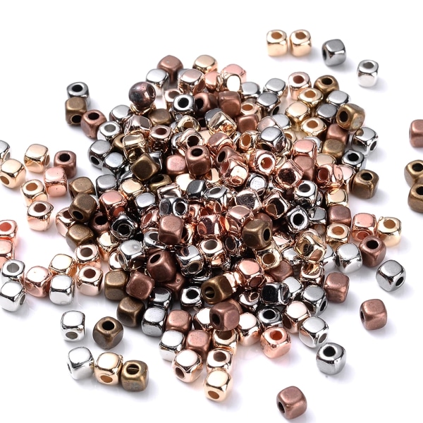 100 st Mix Plast CCB Beads Tube Star Heart Spacer Pärlor för smyckenstillverkning Armband Halsband DIY fyndtillbehör 1