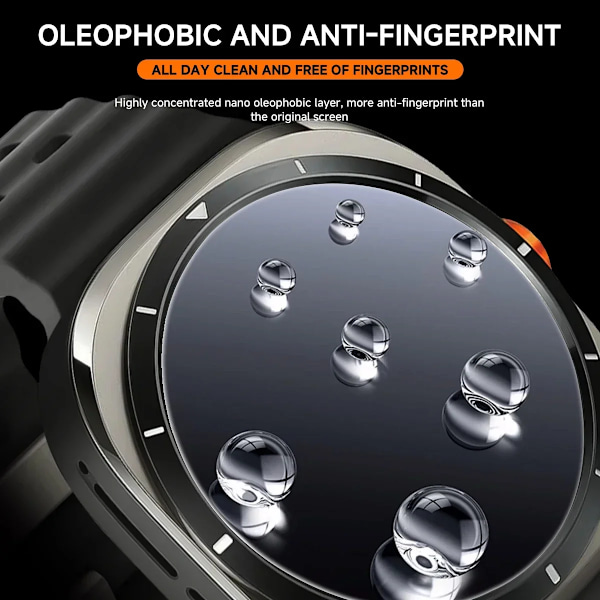 1-5 st Härdat Glas för Samsung Galaxy Watch 7 Ultra Watch7 40 44 SmartWatch Skärmskydd Skyddsglas Lätt att Installera 4PCS Galaxy Watch 7 44mm