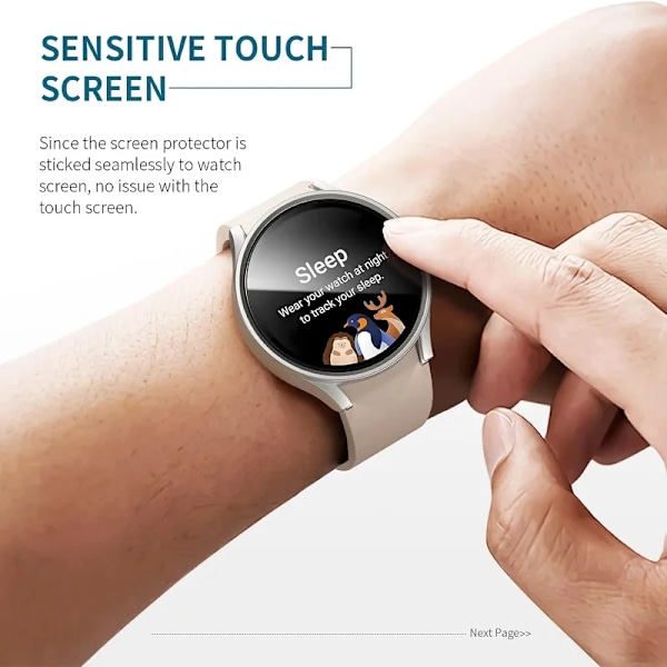 Skyddsfodral+Härdat Glas för Samsung Galaxy Watch 7 6 5 4 40MM 44MM Skärmskydd för Samsung Watch 7 6 5 4 Fodral Ink Blue for Watch 5 40mm