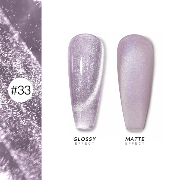 AS 15ml Magnetisk Katt Gel Nagellack Cat Eye Glitter Effekt Semi Permanent 36 Färger Soak Off UV Gel Lack Manikyr Nagelkonst YRM 33