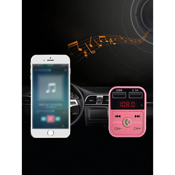 Multifunktionell Billaddare Pink one-size