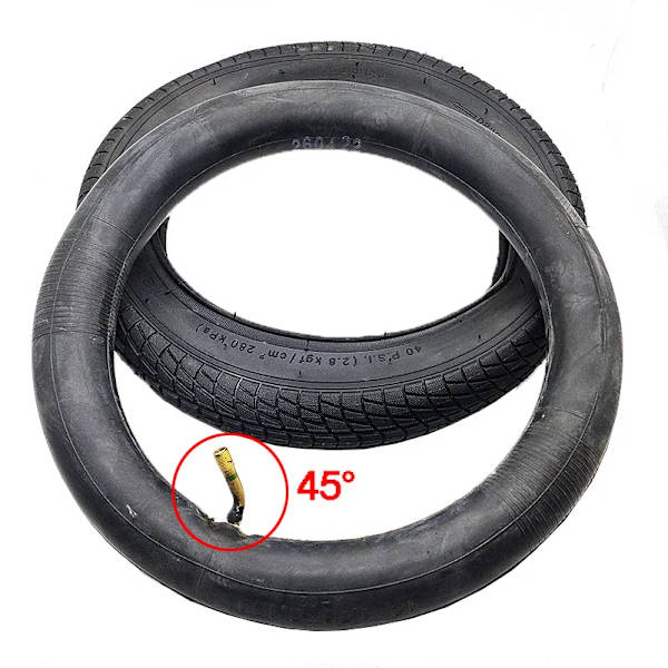 12 tums däck 12 1/2x2 1/4 ytterdäck 12x2,125/2,35 innerslang för baby Vikbar cykel bärsele, cykelhjul inner tube 45D