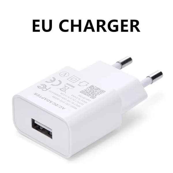 Laddare för Xiaomi Redmi 5V 2A EU Typ-C Micro USB Kabel Telefonladdare för Redmi Note 11 10 9 3 4 6 7 8 8T Pro 4X 5 5S EU Plug Micro Cable
