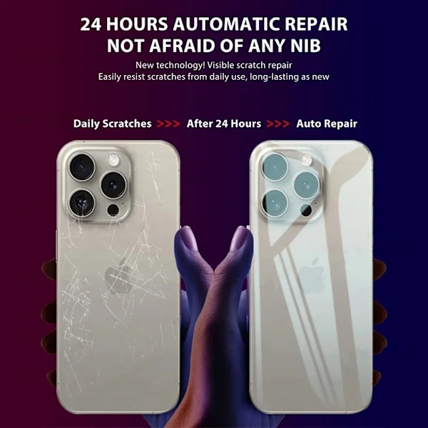 3 st Hydrogel Film för iPhone 16 15 14 13 12 11 Pro Max Mini Mjukt Skärmskydd 8 Plus Baksida Film Ej Glas Telefontillbehör For iPhone 16 ProMax 3 Pieces