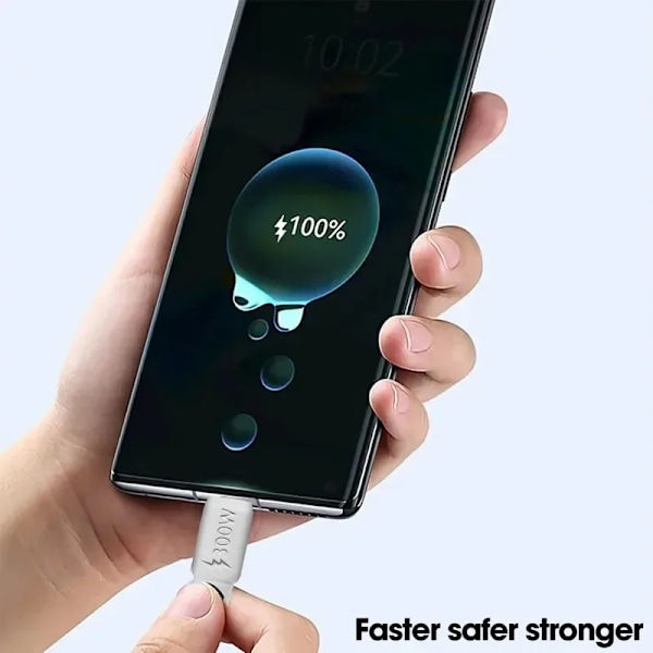 300W Supersnabb Laddning Micro USB Typ C Datakablar för Samsung Xiaomi Android Höghastighetsdataöverföring Sladd Snabbladdningssladd USB-Micro 2M