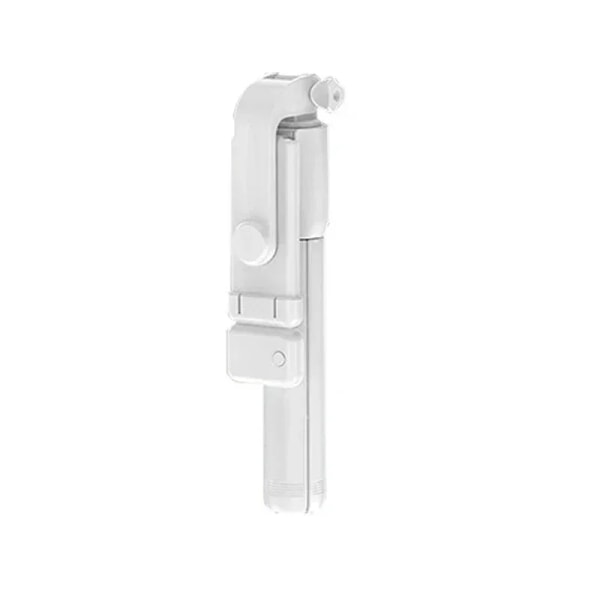 Selfie Stick Stativ Utdragbart Trådlöst Bluetooth Fjärrkontroll Portabelt Smartphone Stativ Fäste För iOS Android Telefon White With lamp
