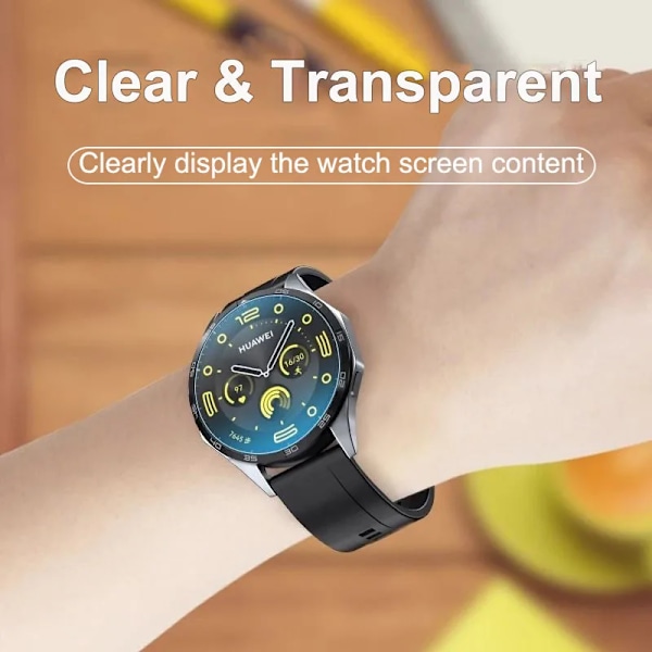 Härdat Glas Film För Huawei Watch GT 4 41mm 46mm Snabb Installation Skärmskydd Full Täckning Huawei GT4 Tillbehör 2 Pcs For GT 4 41mm