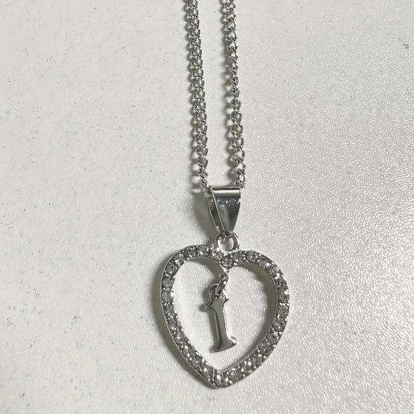 Bohemiskt Hjärta-format Brevhänge Halsband, Bröllopsfestgåva För Män Och Kvinnor, Delikat Gåva För Män Och Kvinnor I