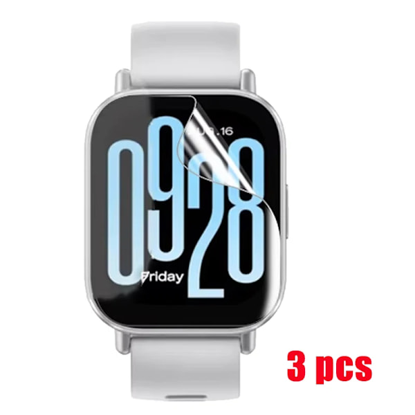 Hydrogelfilm för Xiaomi Redmi Watch 5 Active/5 Lite 9D Böjd Mjukt Skärmskydd för Redmi Watch 4 3 Active 3Lite SmartWatch 3 PCS Redmi Watch 3 Active