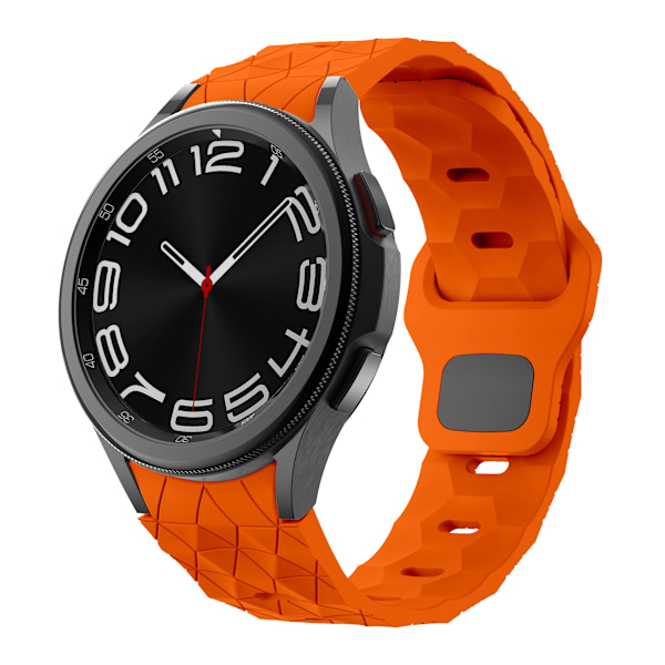 Mjukt silikonarmband för Samsung Galaxy Watch 7/6/5/4 40mm 44mm Fotbollsmönstrat armband Klockarmband 6/4 Classic 47mm 46mm bälte Black-Red camouflage Galaxy Watch 4-5-6-7