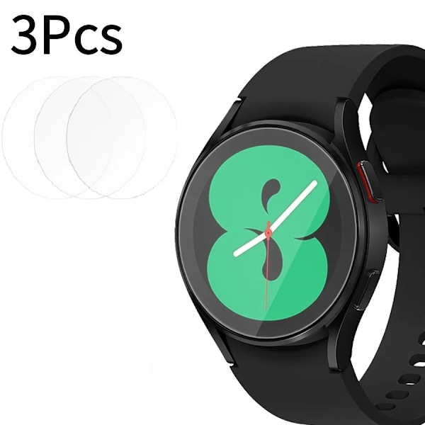 Härdat glas för Samsung Galaxy Watch 4/5/6/7 44mm 40mm 45mm Skärmskydd Galaxy Watch 4 42mm 46mm HD Klar Film 1-5ST 3 pieces Watch 4-5-6-7 40mm