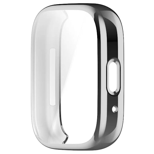Skärmskydd TPU-fodral för Redmi Watch 3 Active Fulltäckande skyddsskal Stötfångare för Xiaomi Redmi Watch3 Active Watch Frame silver