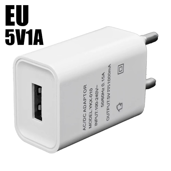 5V 2A Hem Rese Laddare Ström Universal Telefon EU US Laddningsadapter För IPhone 15 14 Samsung Huawei 2Pcs EU 5V1A