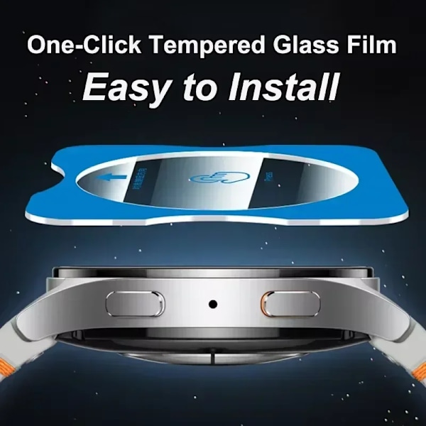 Härdat glasfilm för Samsung Galaxy Watch Ultra 47mm/7 6 5 4 44mm 40mm pro 45mm skyddsfilm för Galaxy 6 4 47mm 43mm 46mm Galaxy Watch 4 40mm 2 PCS