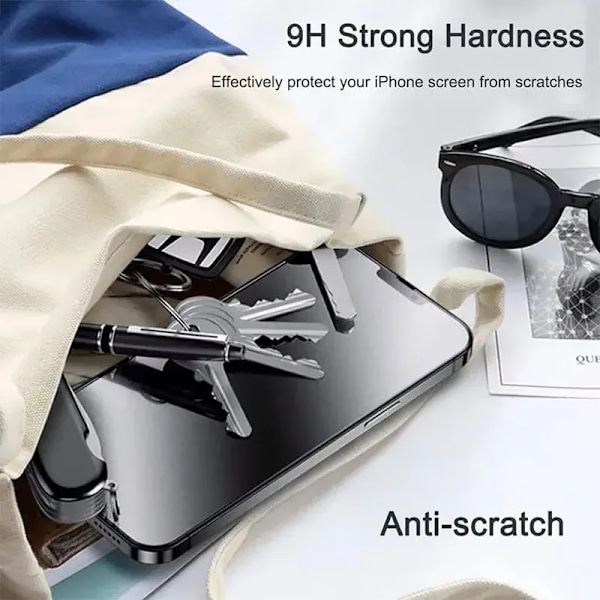 2 st Anti-Privacy Härdat Glas 1 st Telefonfodral Set För iPhone 15 13 14 12 11 Pro Max 16 Plus Skydda Telefonskärm Sekretessfilm For iPhone 12Pro Max