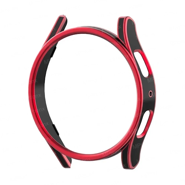 Klockskydd för Samsung Galaxy Watch 4 40mm 44mm 42mm 46mm 45mm, PC Matt Fodral Allround Skyddande Stötfångarskal för Watch5/5Pro Black Red Galaxy Watch 5Pro 45