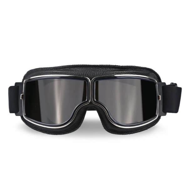 Retro hjälmglasögon för motorcykel Universal Motocrossglasögon med andningshål Solglasögon Tillbehör Motorcykelglasögon Grey Lenses