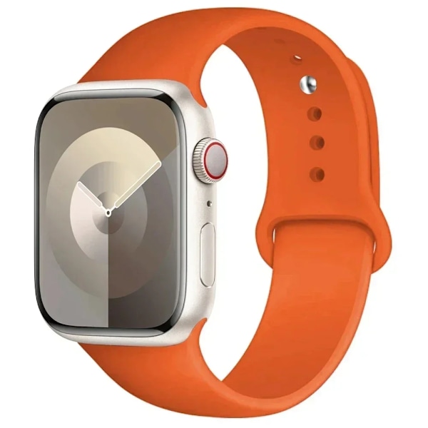 Silikonarmband för Apple Watch Band Ultra 2 49mm 45mm 44mm 41mm 40mm 38mm Correa Armband IWatch Series 9 8 7 5 4 3 8 6 SE 44mm O 42mm44mm45mm49mm L