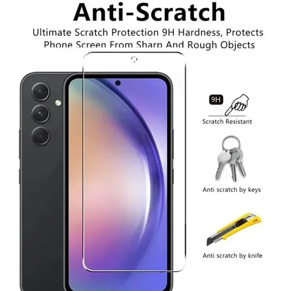 5-pack Skärmskydd för Samsung Galaxy A55 A54 A13 A53 A52 A12 A22 A33 A32 A51 A52S A35 A72 A71 A14 S10E S20FE Härdat Glas For Samsung A50 Tempered glass