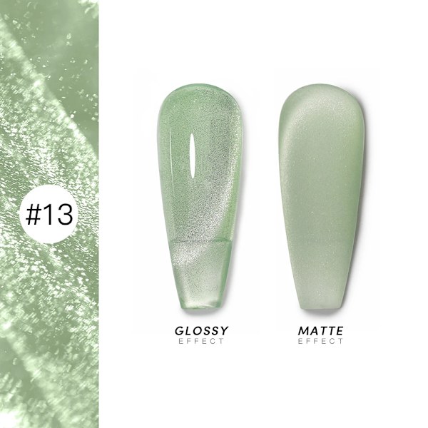 AS 15ml Magnetisk Katt Gel Nagellack Cat Eye Glitter Effekt Semi Permanent 36 Färger Soak Off UV Gel Lack Manikyr Nagelkonst YRM 13
