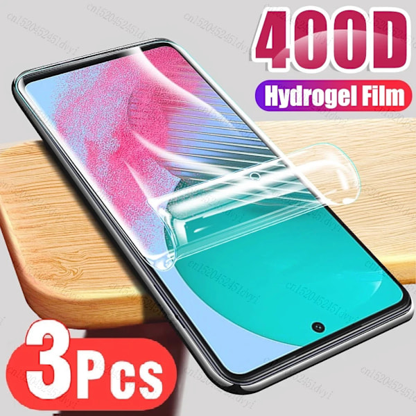 3 st Hydrogel Film för Samsung A55 A56 A16 A35 A15 A25 Skärmskydd A54 A34 A53 A14 A52S Fulltäckande Mjuk Samsung A15 5G-4G Hydrogel Film