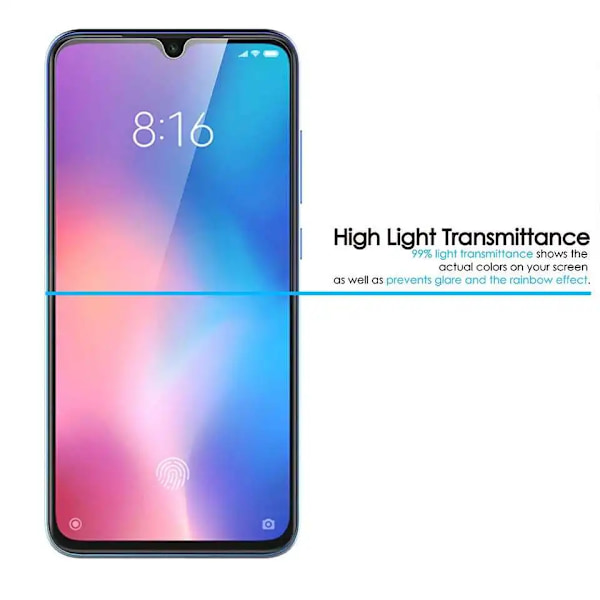 2 ST Härdat Glas För Xiaomi Redmi 10 10X 9 5G Skärmskydd för Redmi Note 7 8 9 10 Pro Max S 11 12 Note 11T 9S Glasfilm For Redmi Note 9T 2Pcs