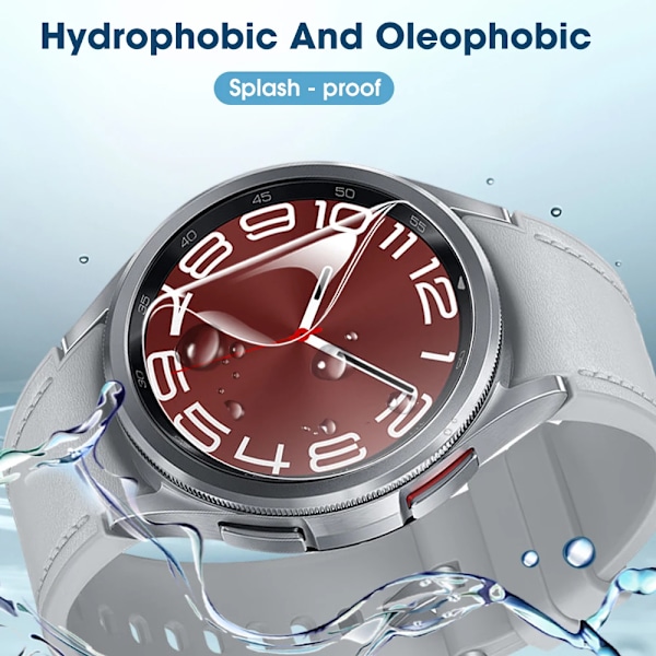 1-10 st Hydrogel-filmer för Samsung Galaxy Watch 6 40/43/44/47mm Smartwatch Tillbehör HD Klar Mjuk TPU Skärmskydd Watch 6 44mm 2PCS