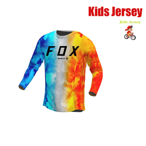 Off Road Racing T-shirt för barn Mountainbiketröja Enduro BAT FOX MTB-tröja Snabbtorkad Motocrosströja för barn barnkläder KA-CL073 XXXL
