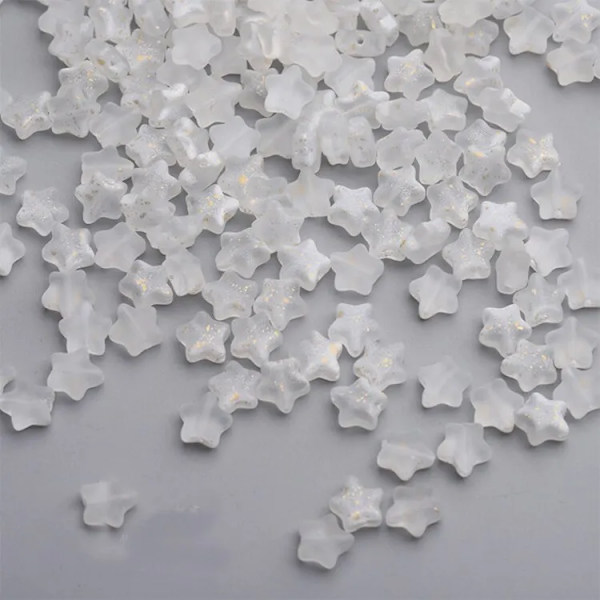50 st färg stjärnpärlor 8 mm tjeckiskt glas löst mellanlägg för smyckestillverkning Hårnål Handgjorda gör-det-självtillbehör Spark purple 50pcs