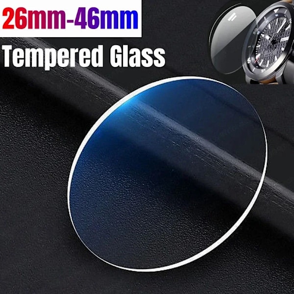 26-46mm Universellt Härdat Glas Smartwatch Skärmskydd Skyddsfilm 28mm 30mm 32mm 38mm 40mm 41mm 42mm Diameter 2-5 st 45mm 3Pcs
