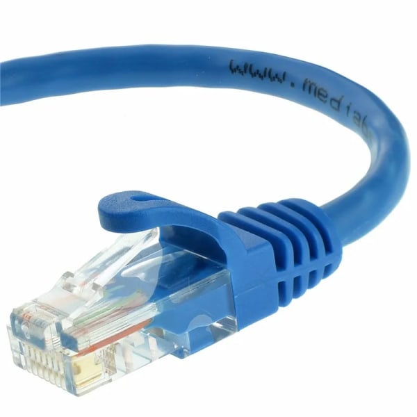 Kabel Ethernet Cat5e Kabel Lan UTP CAT 6 RJ 45 Réseau Kabel 5M/10m/20m/40m Cordon De Raccordement för Ordinateur Portable Routeur RJ45 CAT6 Kabel 12m Blue A10