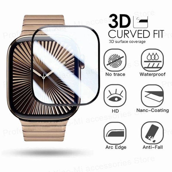 3D Full Curved Skärmskydd För Apple Watch Series 10 9 8 7 6 Vattentät Film För iWatch Ultra 2 1 S10 Ej Glas Tillbehör 2pcs Series 9 8 7 41mm