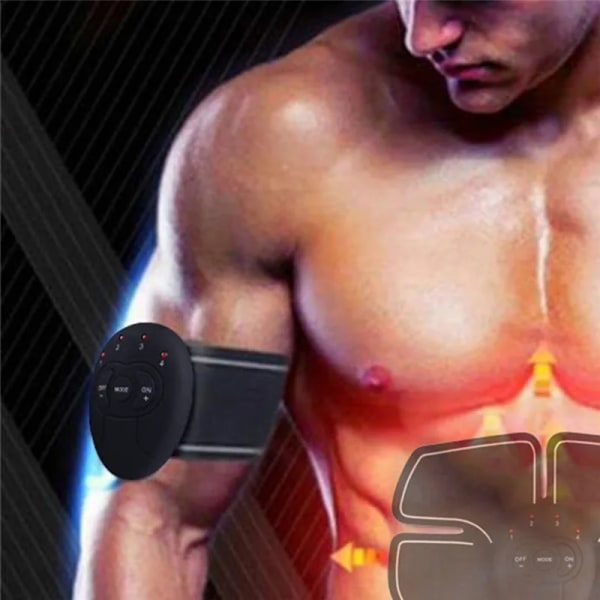 EMS trådlös muskelstimulatortränare Smart Fitness Magträning Kroppsbantning Massageapparat Elektriska klistermärken för viktminskning Abdomen Sticker