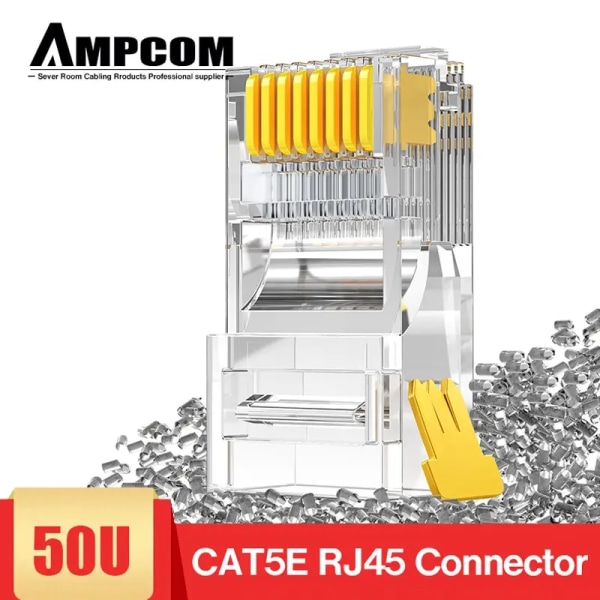 AMPCOM-kabel Ethernet modulära CATinspectés RJ45, anslutning 8P8C, externa Lan, 50u, anslutningar CriAJUTP plaketter eller, pris réseau 30-pack