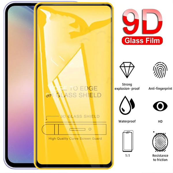 3 st 9D Härdat Glas För Samsung Galaxy A55 A56 5G A36 A26 A16 A35 A54 A15 A25 A34 A24 A14 A53 A33 A52 A13 9H Skärmskydd For Samsung A54 5G 3 Pieces