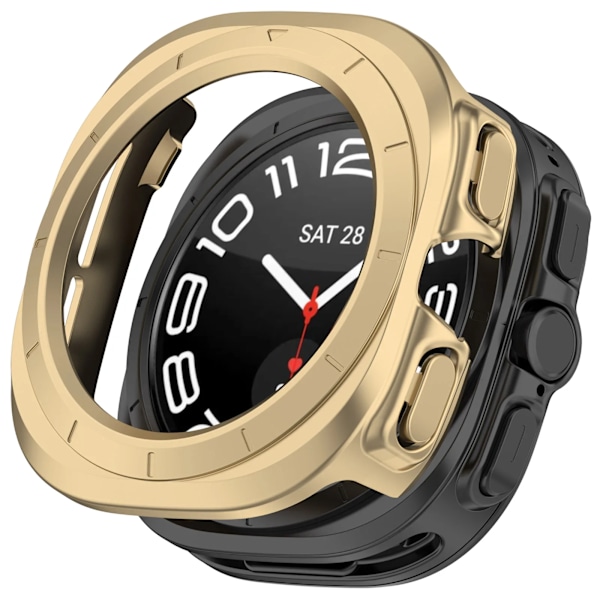 Matt Klockskydd För Samsung Galaxy Watch Ultra Skal Watch 7 Ultra 47mm PC Heltäckande Skyddande Stötfångare Fodral Tillbehör Blue Galaxy Watch Ultra